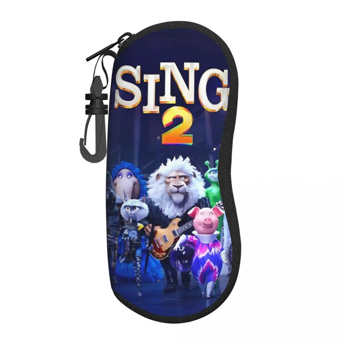 Sing 2 Movie All Characters Glasses Case Lightweight Cartoon Cute Sunglasses Protector Ultra Eyeglasses Box