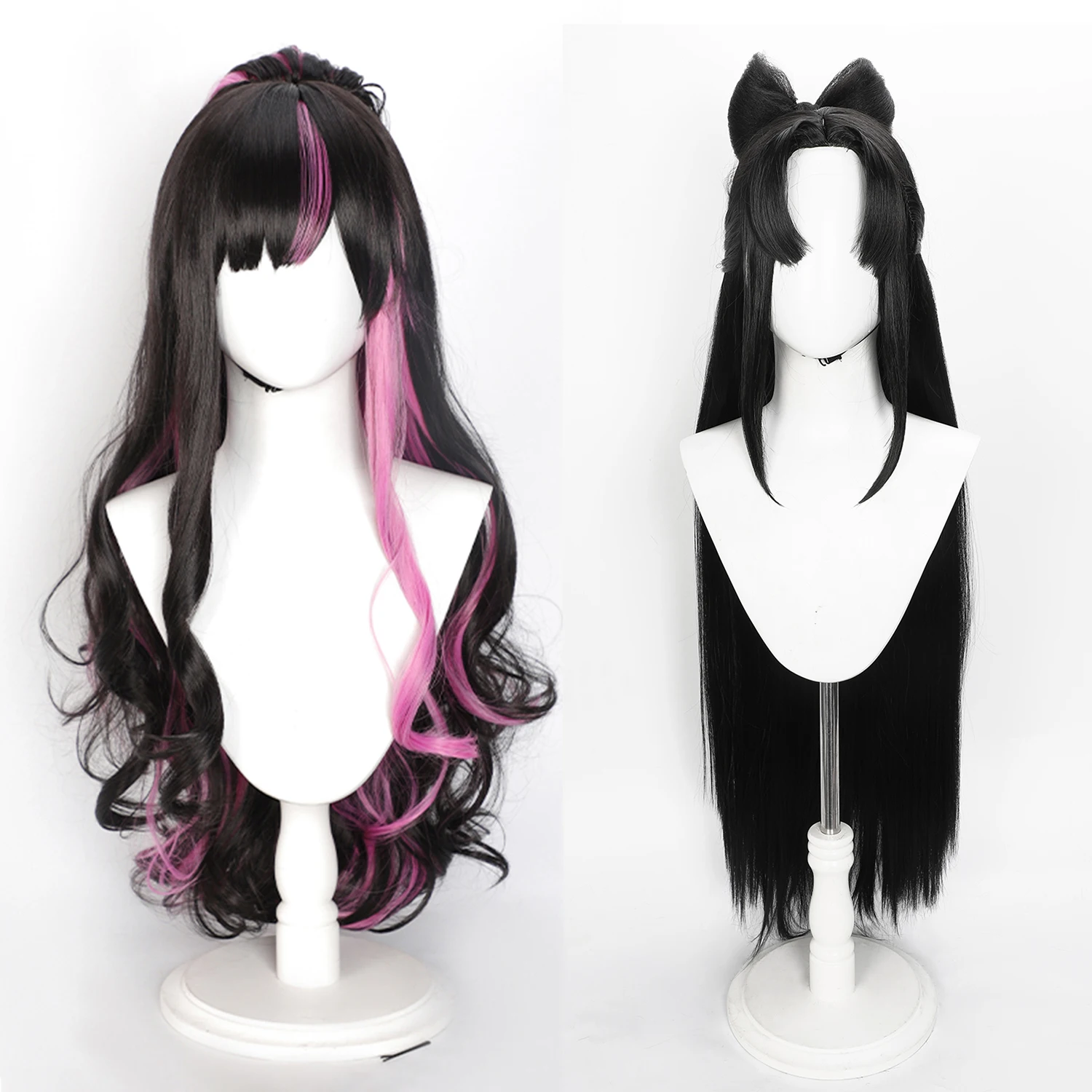 

Парик для косплея Naraka: Bladepoint, парик Тесса из аниме, парик для ролевых игр, парик с хвостом, длинный женский синтетический парик