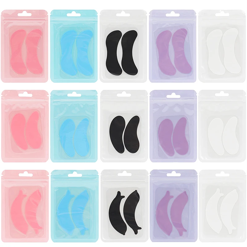 Reusable Eye Pads Silicone Stripe Lash Lift Eyelash Extension Patches Under Eye Gel Patch Women Makeup Tools