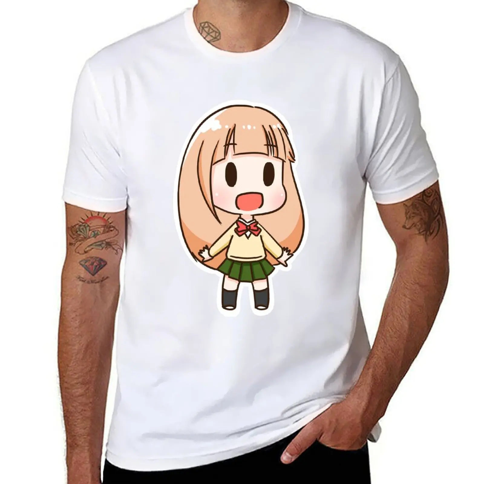 

tshirt t shirts tanaka cotton anime man T-Shirt graphic always is man listless for t Miyano shirt