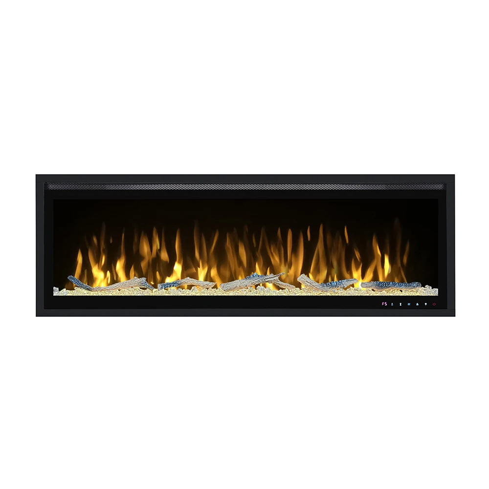 Single-sided Glass 10 Coal Bed Color Wall-mounted Electric Fires Heater Electric Fireplace Decoration