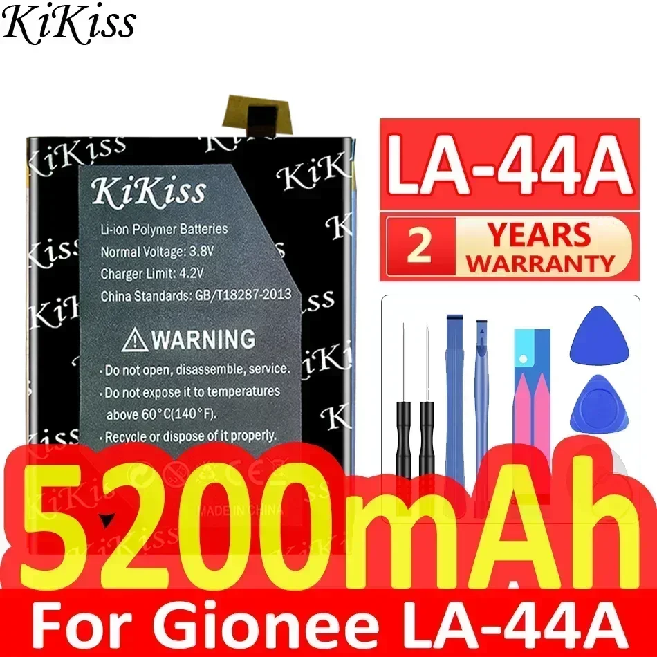 Batería KiKiss 5200mAh LA44A para teléfono móvil Gionee LA-44A