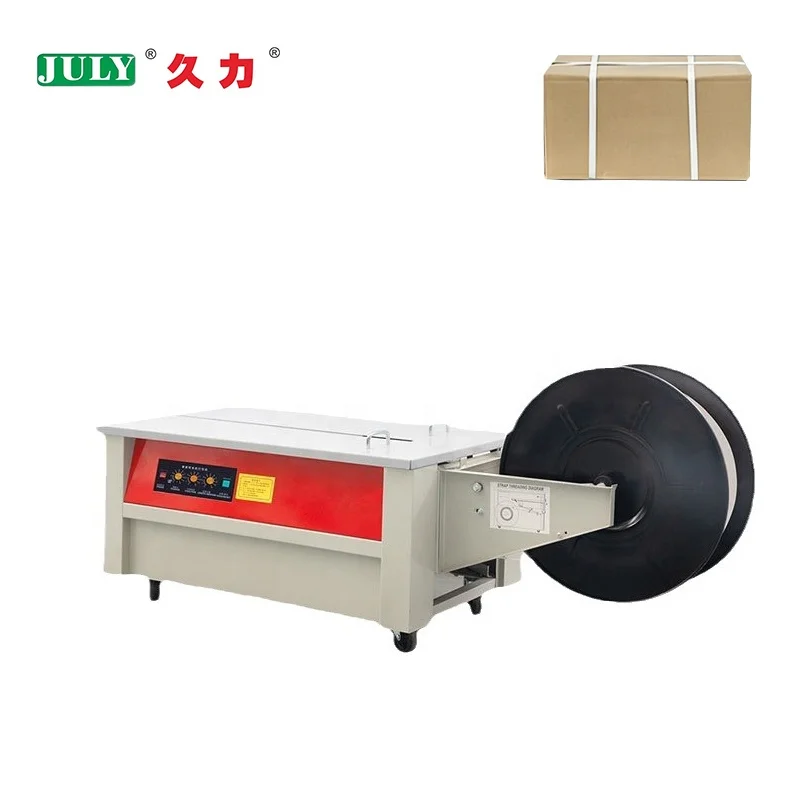 Low Table Easy Operation PP Strapping Small Bundling Machine for Logistics Company