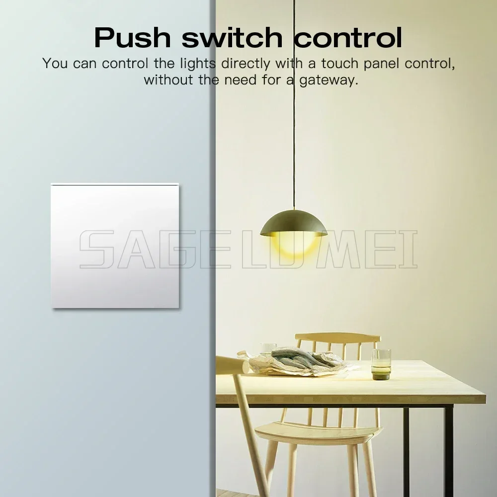 App Voice Control GL-SD-301P ZigBee3.0 Triac AC Dimmer GLEDOPTO Ultra Mini LED Dimmable Push Switch Hu/e Tuya Alexa SmartThings