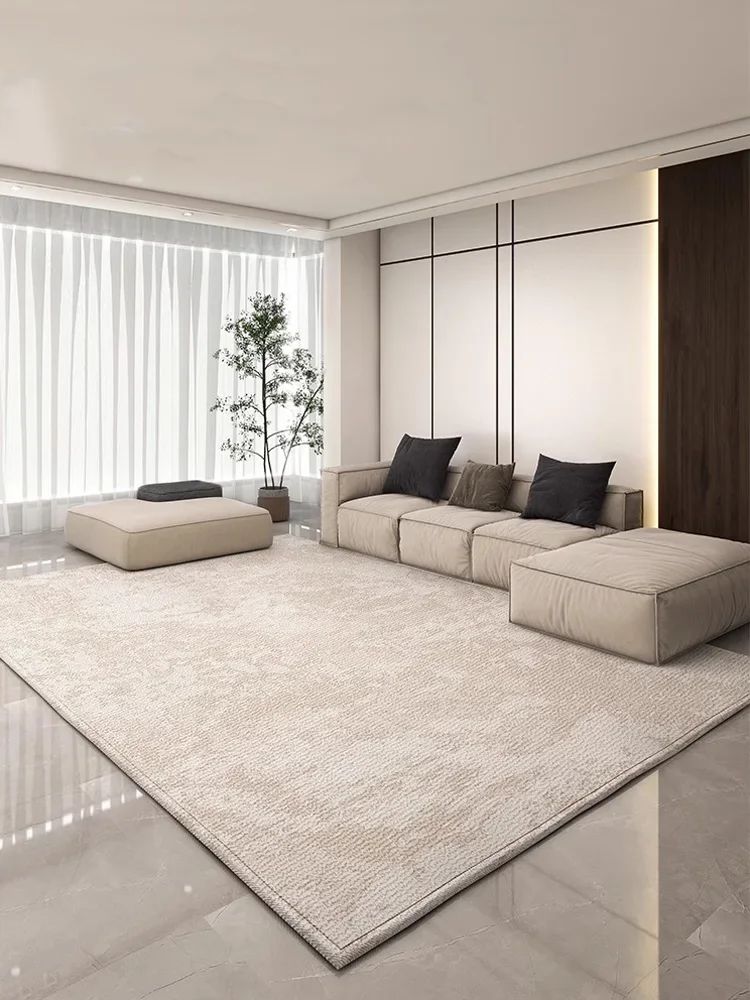 

Abstract Beige Minimalist Carpet Comfortable Refreshing Bedroom Rug Easy Care Waterproof Rugs Large Area Living Room Carpets 양탄자