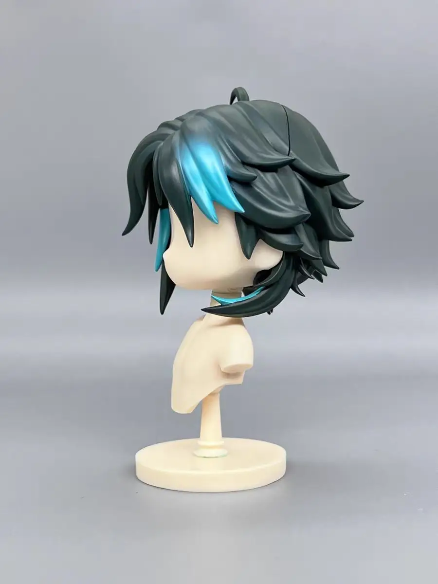 Xiao Handmade Ob11 Coloder Hair Genshin Impact 1/12 BJD GSC Wig Customized Cosplay DIY Doll  Accessories