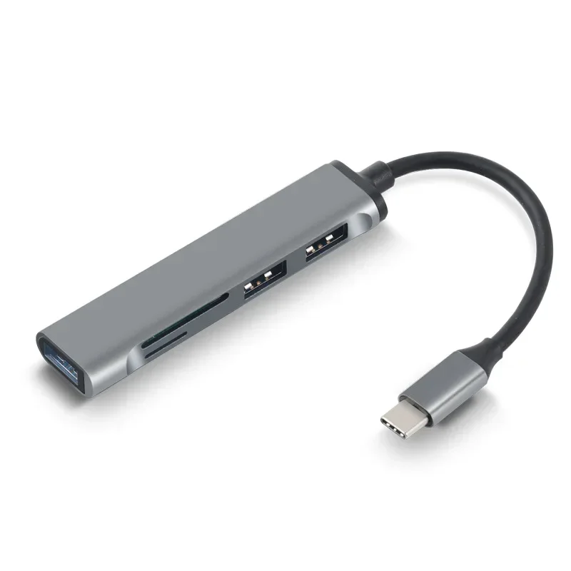 

Концентратор типа C, высокоскоростной USB 3.0, разветвитель, устройство чтения карт, многопортовый с портами SD TF для Macbook, компьютерные аксессуары, концентратор USB