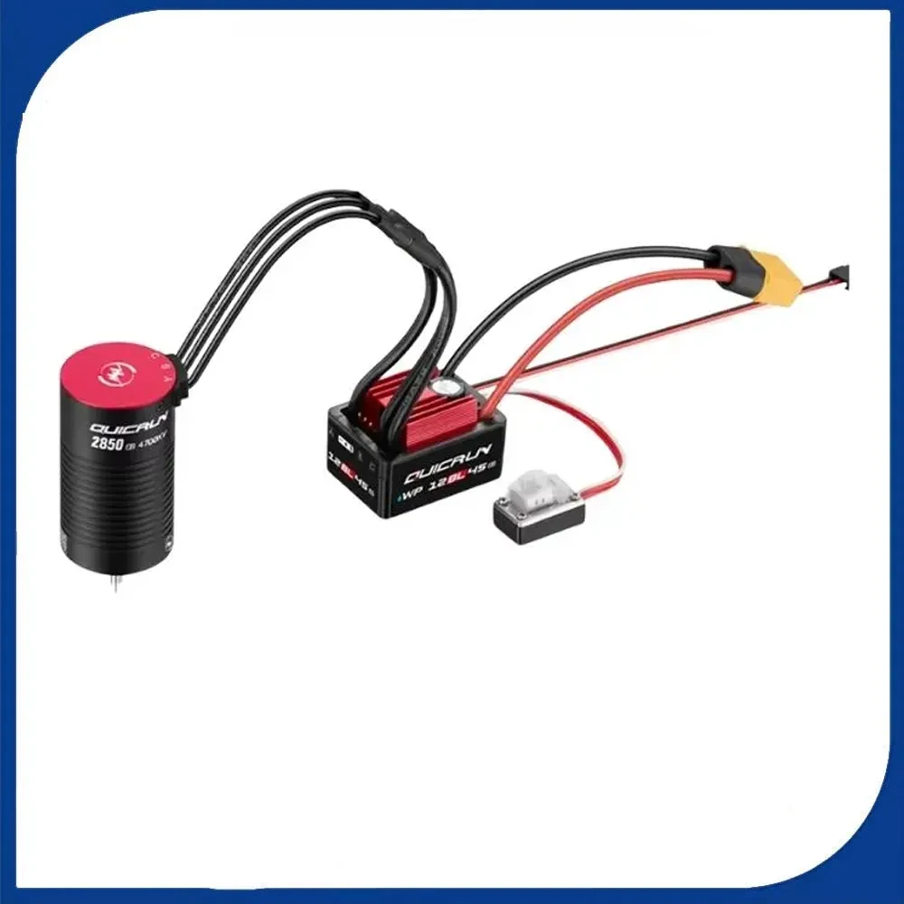 HobbyWing QuicRun WP 12BL45 G2 45A ESC 2840SL 4700KV G2 2850SL 3400KV 4700KV G2 Bürstenloser Sensormotor für 1/12 1/14 RC Auto