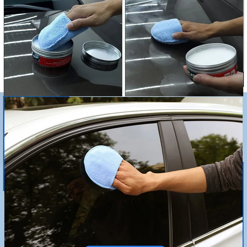 Car Polishing Waxing Sponges Pad 5 Inch 125mm Microfiber Round Motorcycle Auto Wax Applicator Polish Foam Sponges Cleaning Tools