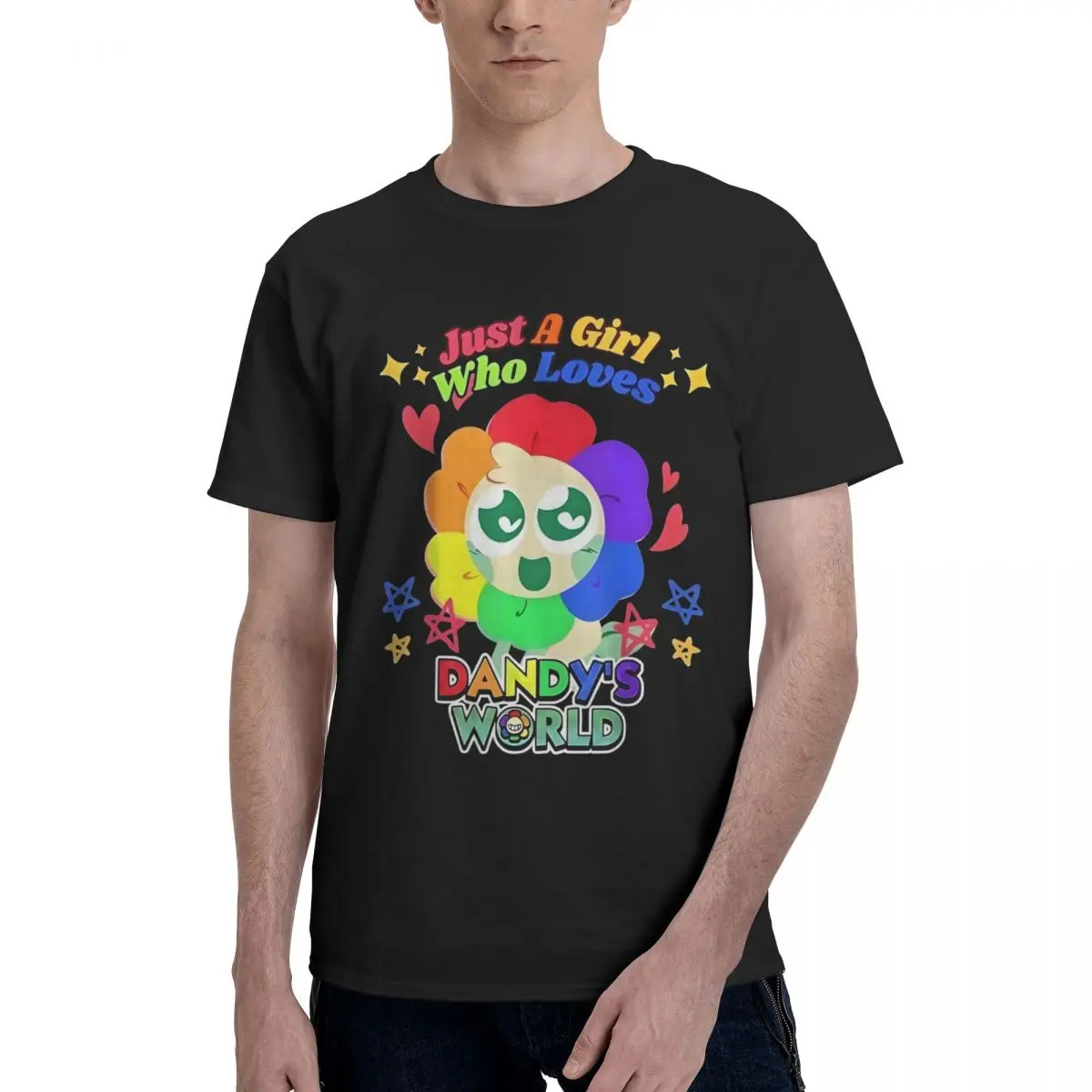 Campaign Cute Rainbow Cat Sticker Top tee Kemp Creative High grade Leisure Eur Size