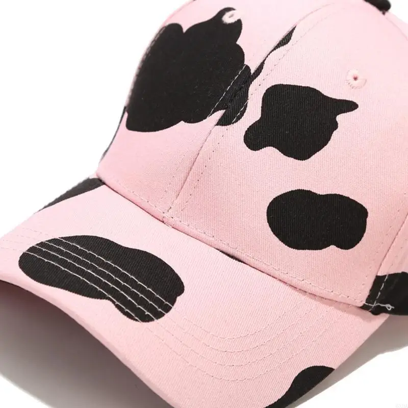Baseball Cap Unisex Athletic Low Profile Cow Animal Pattern for Snapback H 6XDA