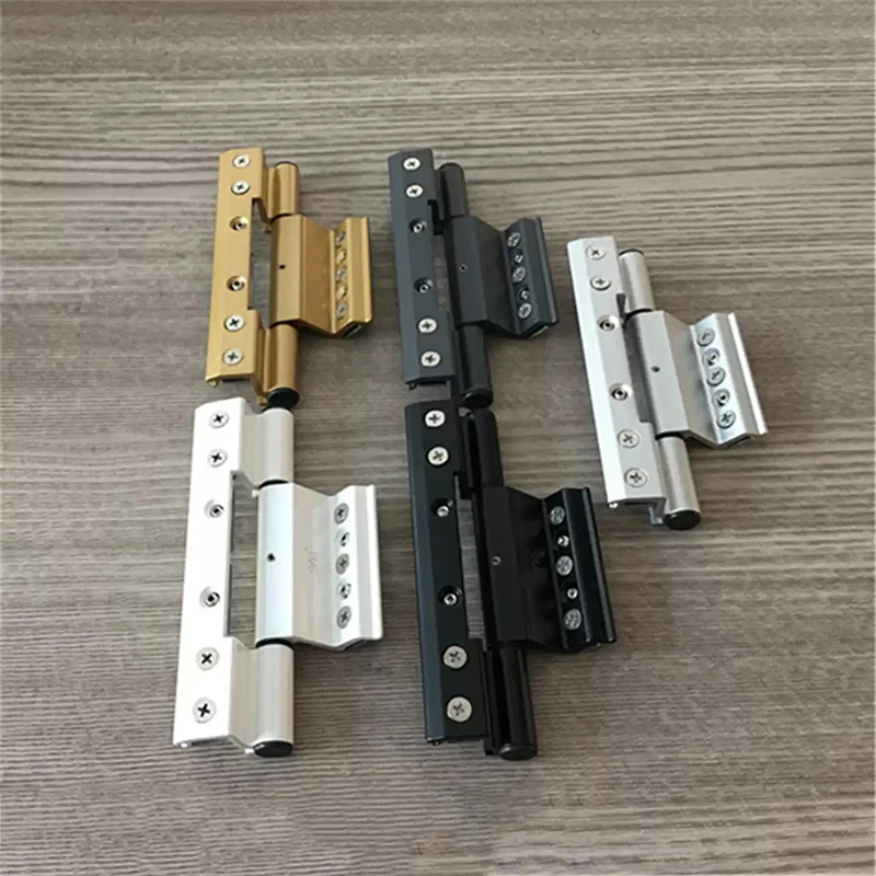 2Pcs 150mm Insulated Three-Wing Hinge Bridge for Casement Windows European Standard Steel Mesh Door Window Hardware