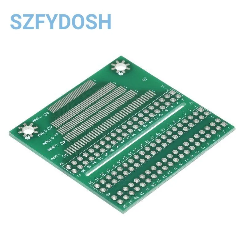 5 sztuk/partia 40-pinowy wielofunkcyjny Adapter płyta testowa uniwersalna płyta Gong koryta rozstaw 0.5-1.0MM