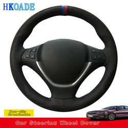 Customize DIY Genuine Leather Car Steering Wheel Cover For BMW E70 X5 2008-2013 E71 X6 2008 2009 2010 2011-2014 Car Interior