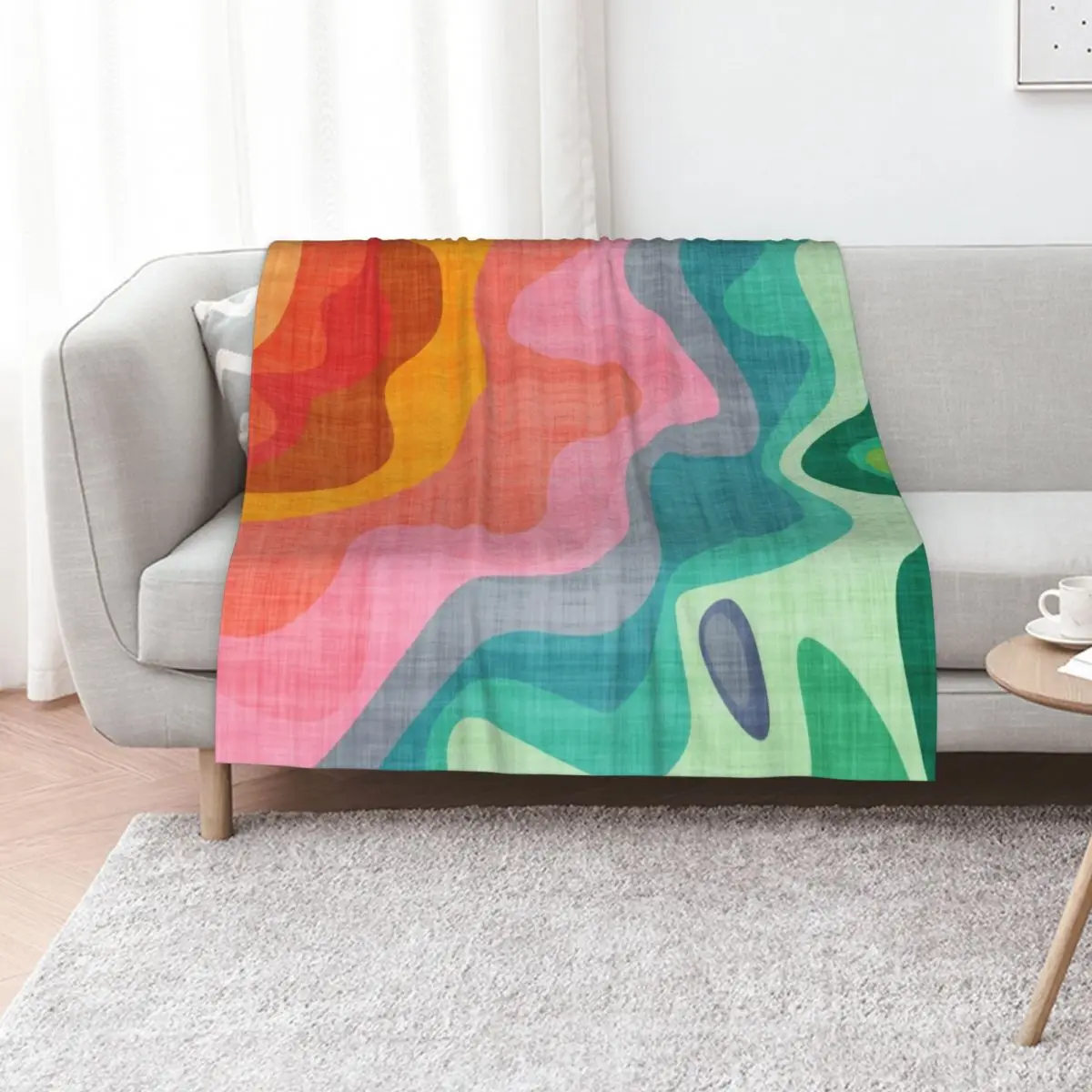 Flouncy Flouncy Throw Blanket Hair funny gift Thermals For Travel For Decorative Sofa Nap Summer Blankets