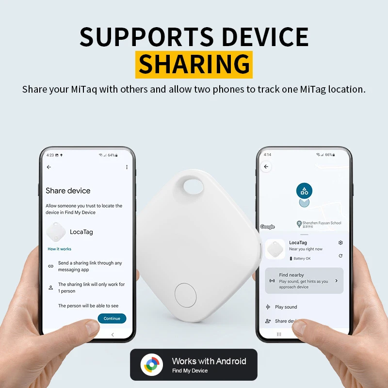 جهاز تعقب GPS بلوتوث لأجهزة Android يعمل مع Google Find My App Finder Anti Lose Smart Tag لـ Xiaomi Samsung Pixel