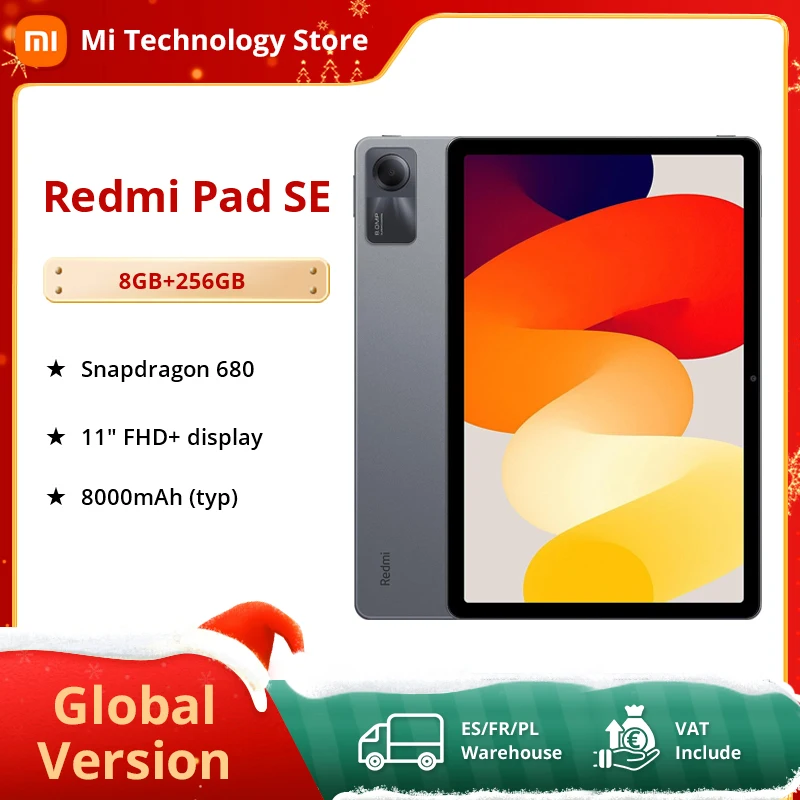 Xiaomi-Tableta Redmi Pad SE versión Global, 11 pulgadas, FHD, 90Hz, Snapdragon 680, plataforma móvil, batería de 8000mAh, Mi Pad