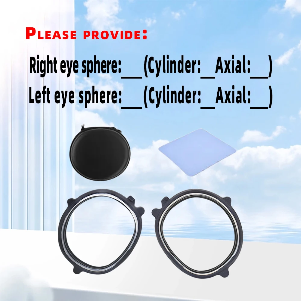 For Meta Quest 3 Prescription Lenses Anti Blue Myopia Lens Quick Disassemble Magnetic Frame Glass for Quest3 VR Accessories New