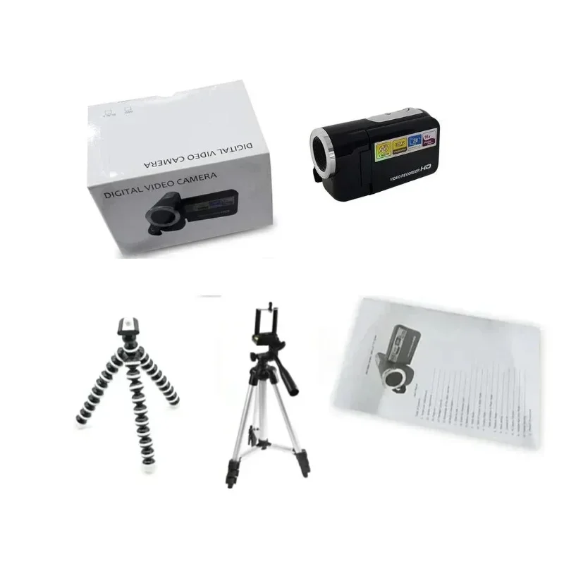 

Мини-видеокамера 16 МП – 2,0-дюймовый ЖК-экран, 4-кратный цифровой зум, светодиодная вспышка