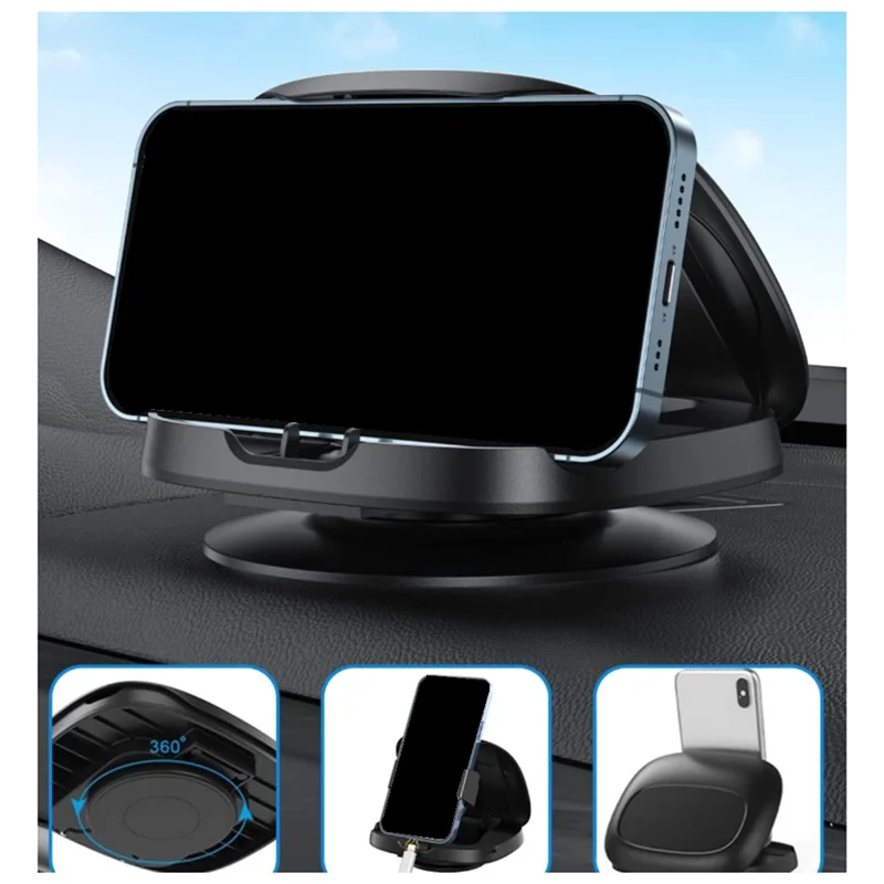 

Y43A-Противоскользящий коврик для приборной панели автомобиля, универсальный держатель для телефона, улучшенный многофункциональный вращающийся на 360 градусов автомобиль