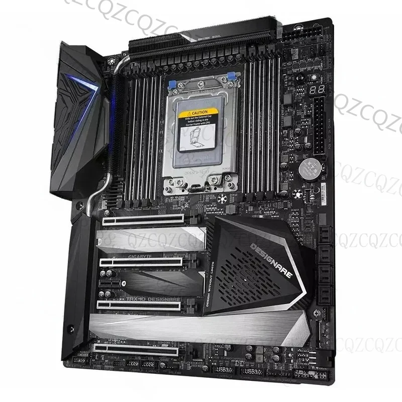 QZC usado para Gigabyte TRX40 DESIGNARE placa base AMD TRX40 Socket sTRX4 DDR4 XL-ATX