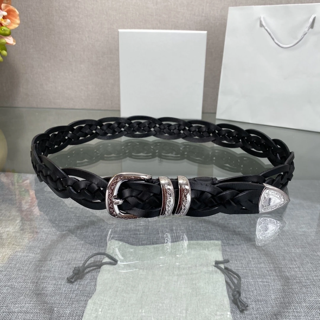 High Quality CowhideLuxury Goods Designer Men's Woman ceinture 2024 Pattern Needle Buckle Belt With Use Hand Wovens 30MM Unisex