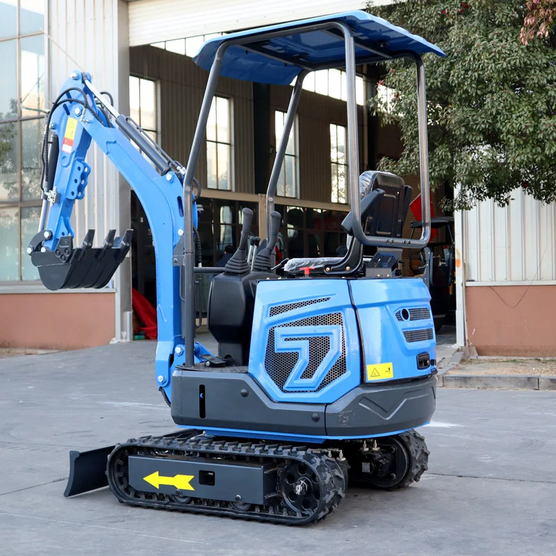 

Professional 1.2 Ton Compact Excavator with Rubber Tracks 15KW Diesel Engine Zero Tail Swing Mini Digger for Tight Space Work