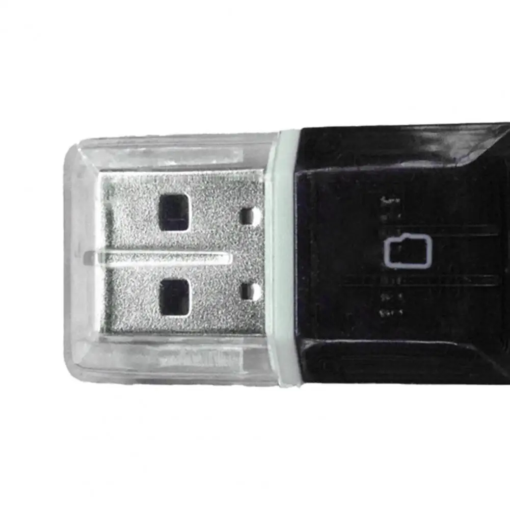 USB 2 0 Card Reader Transparent Type c Interface Plastic TF Card Reader Card 2 0 USB Memory Adapter Slot For Laptop