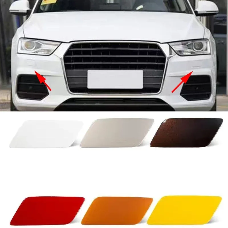 

Auto Left Right Front Bumper Headlight Washer Cover Cap for Audi Q3 2016 2017 2018