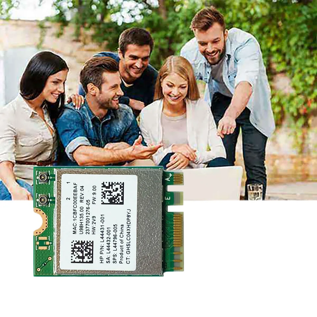 RTL8822CE Placa de Rede Sem Fio, 2.4G, 5G, Dual-Band, Gigabit WiFi, Bluetooth 5.0, Interface M.2 NGFF, Módulo Sem Fio