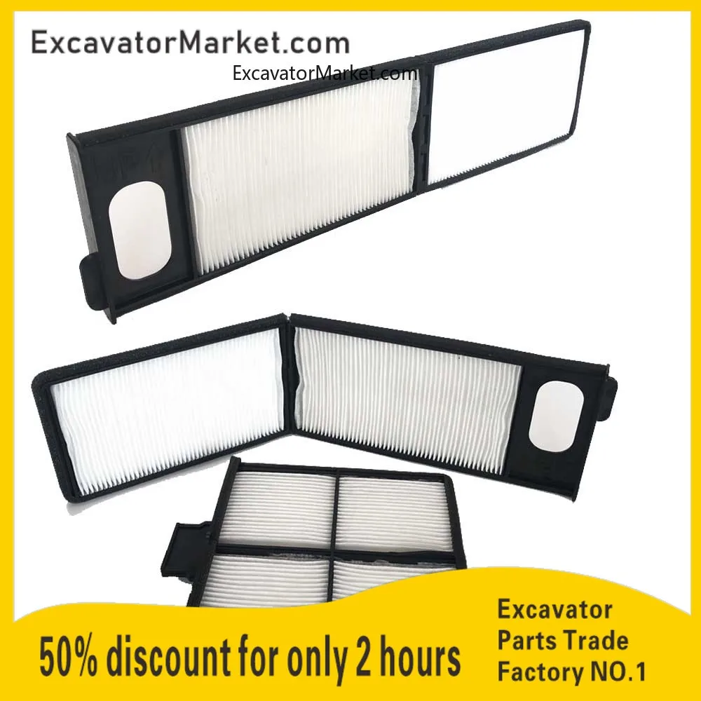 

Air-conditioning Filter Inner Outer Filter A Set Excavator Parts Excavator For SK210-8 220-8 240-8 230-8 Excavator Accessories