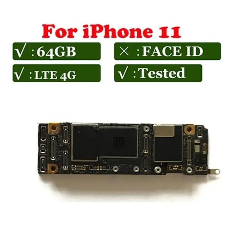 Top Main Logic Board For iPhone 11 Motherboard Plate Support Update Mainboard Full Tested 11Pro Max