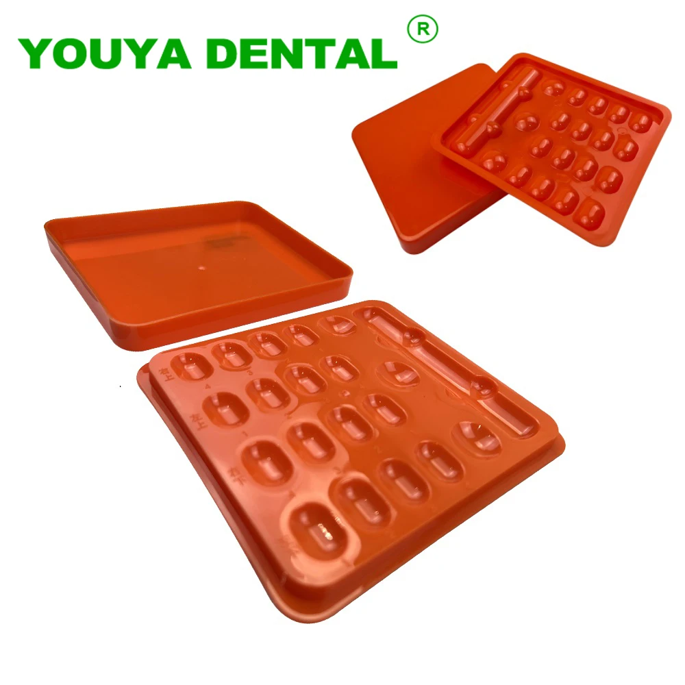 Dental Resin Shading Box Color Toning Synthctic Acrylic Teeth Shading Light Storage Box Dentistry Lab Material Dentist Tools