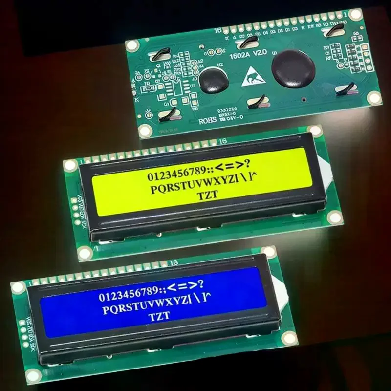 Display Text! 1Pcs LCD 1602 Blue Green Screen 16x2 Character LCD Display Module, DIY Accessories LCD1602 Module