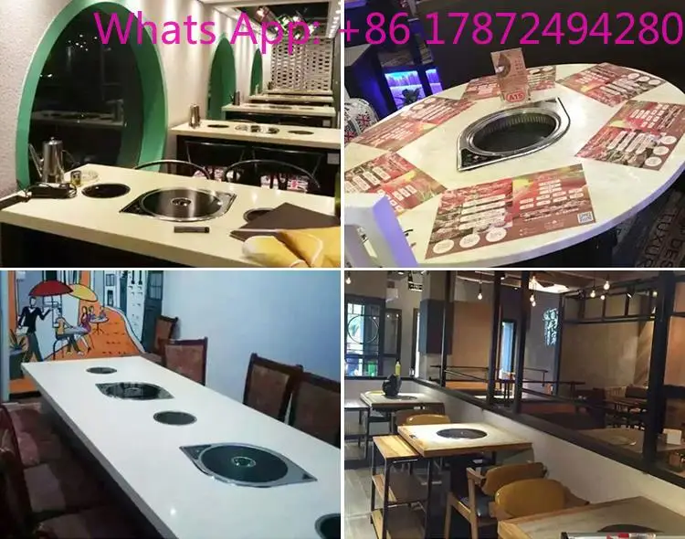 New Commercial Electric Grill Embedded Electric Oven Far Infrared Barbecue Roaster Korean  Machine for Restaurant
