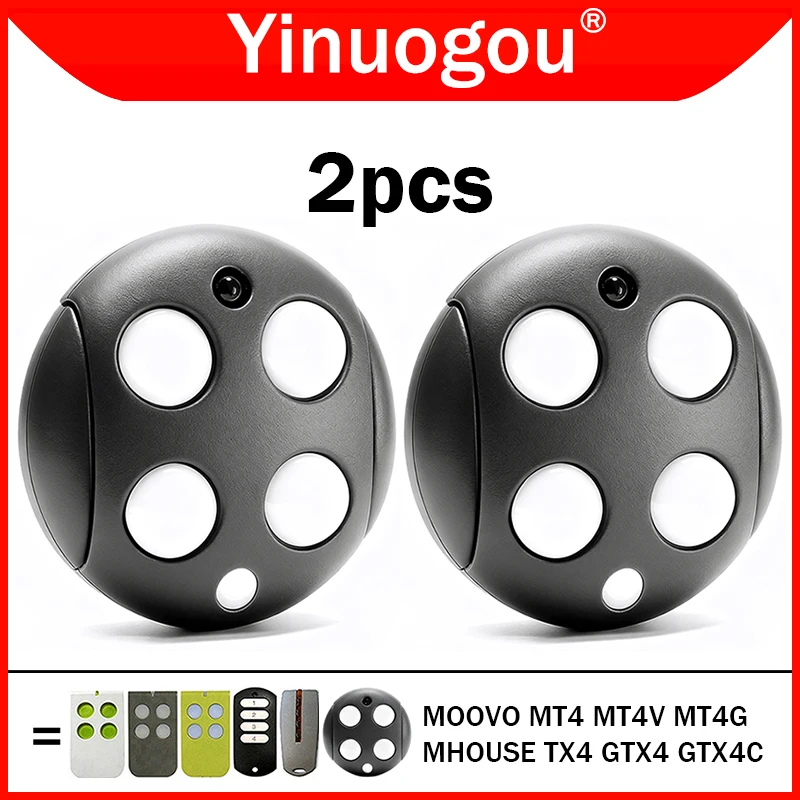 MHOUSE GTX4 GTX4C TX4 MOOVO MT4 MT4V MT4G Garage Door Remote Control 433MHz Gate Remote Control Hand Transmitter Programming
