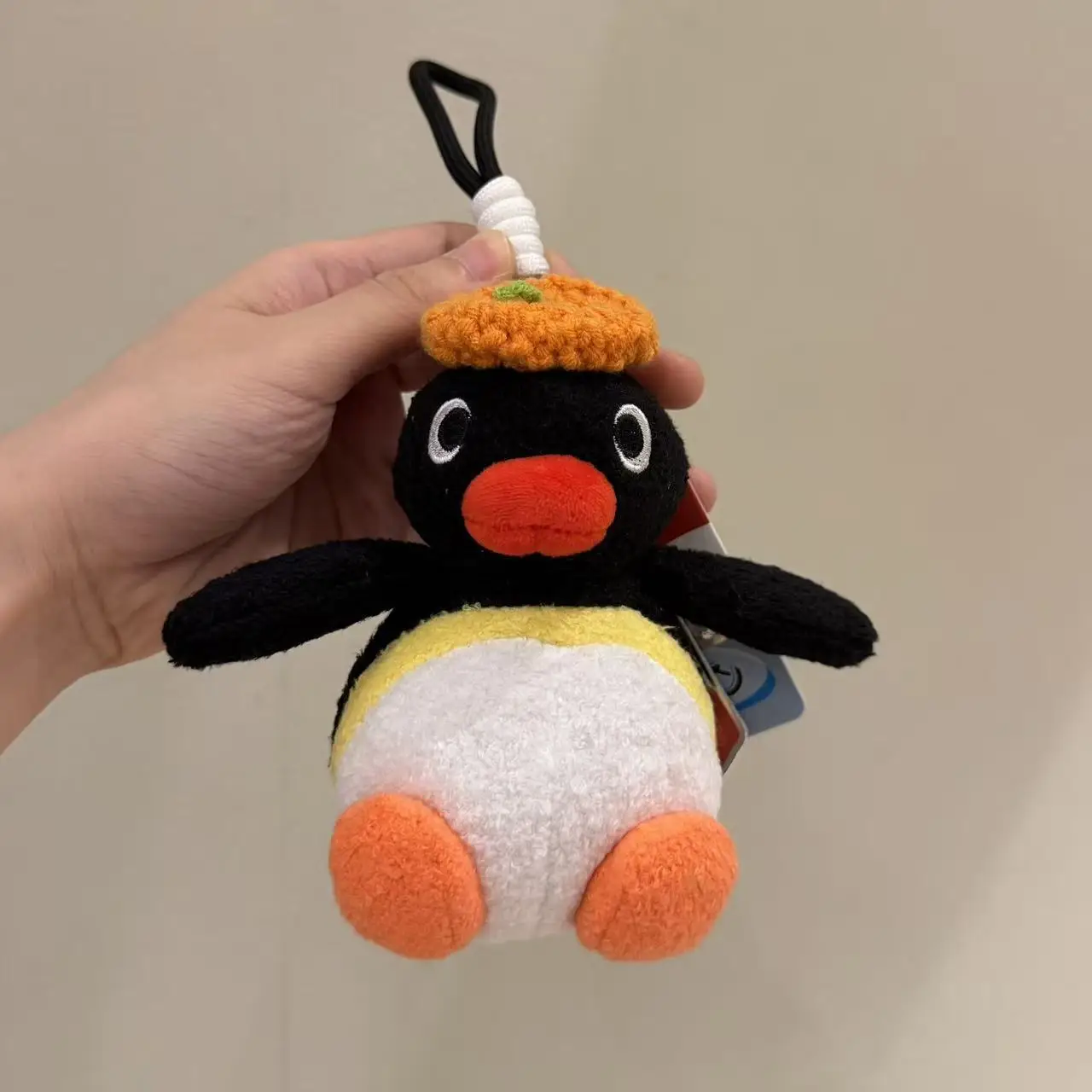 Kawaii البطريق ألعاب من القطيفة الإبداعية كيرينغ عروسة كارتون رائعة على ظهره قلادة عيد الميلاد هدية عيد للأطفال