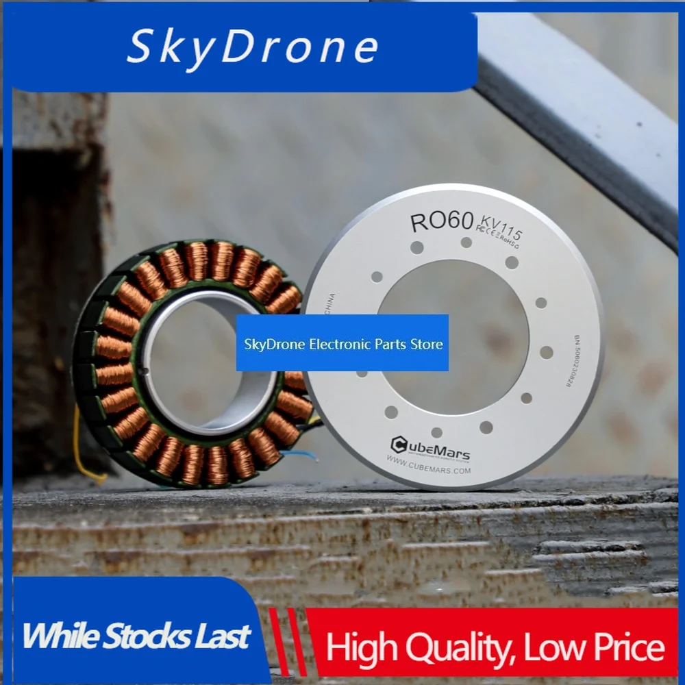SkyDElCubeMars RO60 48V KV115 Brushless Frameless Outrunner Torque Exoskeleton Robotic Arm Joint Motor