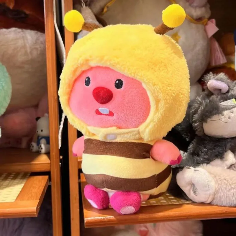 Miniso urocza Zanmang Loopy lalka kreskówka Cosplay z kokardą królik lalka miś miękka wygodna pluszowe zabawki Kawaii dla prezenty urodzinowe dla