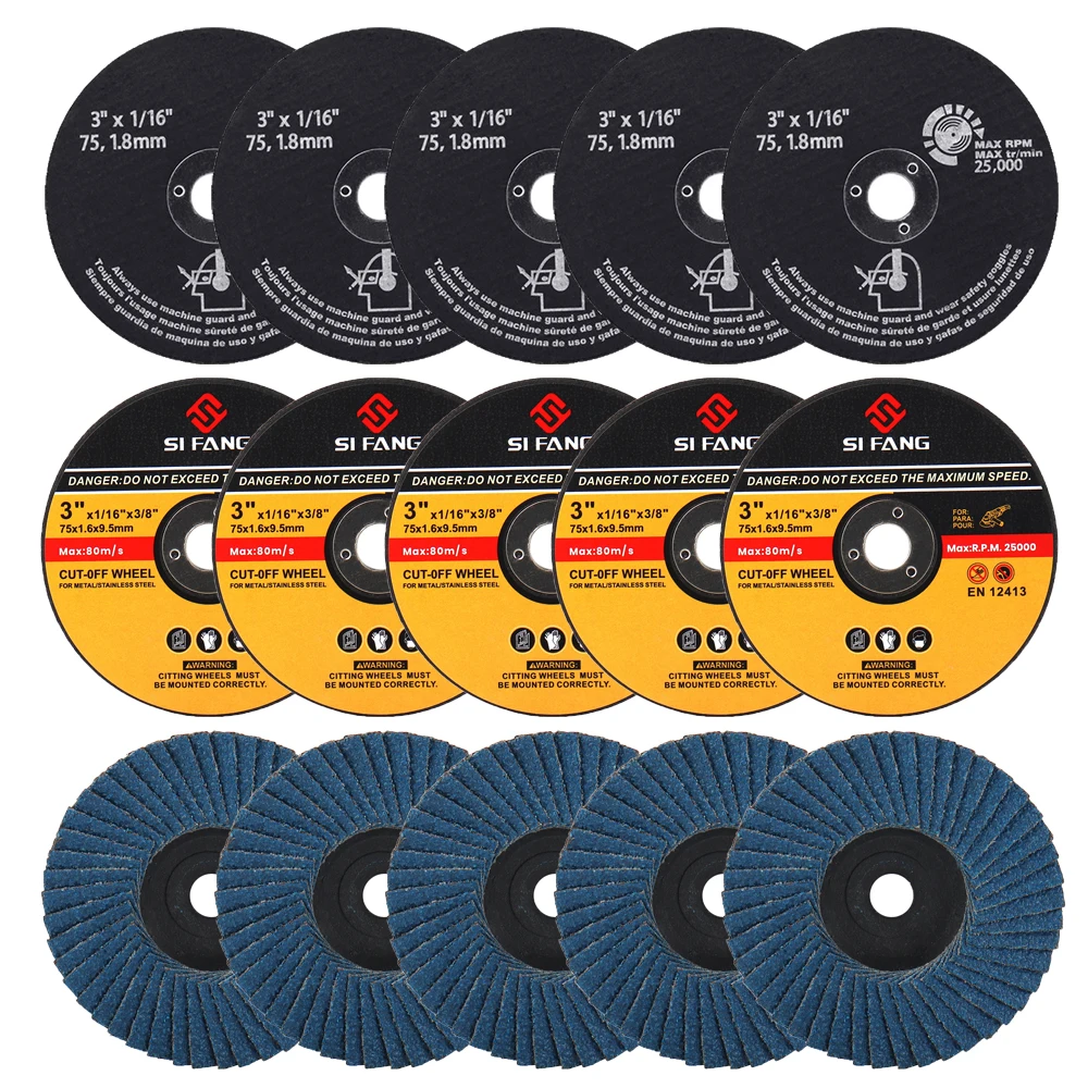 

75mm Circular Resin Saw Blade Grinding Wheel 3‘’ Metal Cutting Disc Angle Grinder Accessories for Wood Iron Metal Pvc Cut