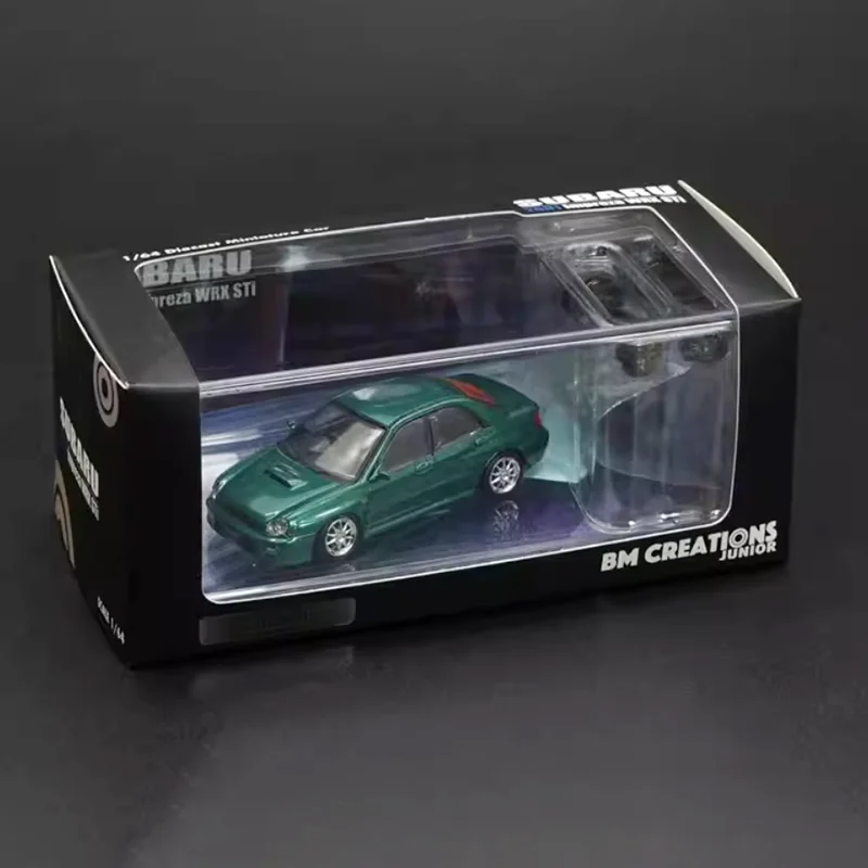 

Коллекционная модель автомобиля BMC Diecast Impreza WRX 2001 в масштабе 1:64, литая под давлением, статическая, для демонстрации, подарок для мальчика, игрушка, украшение