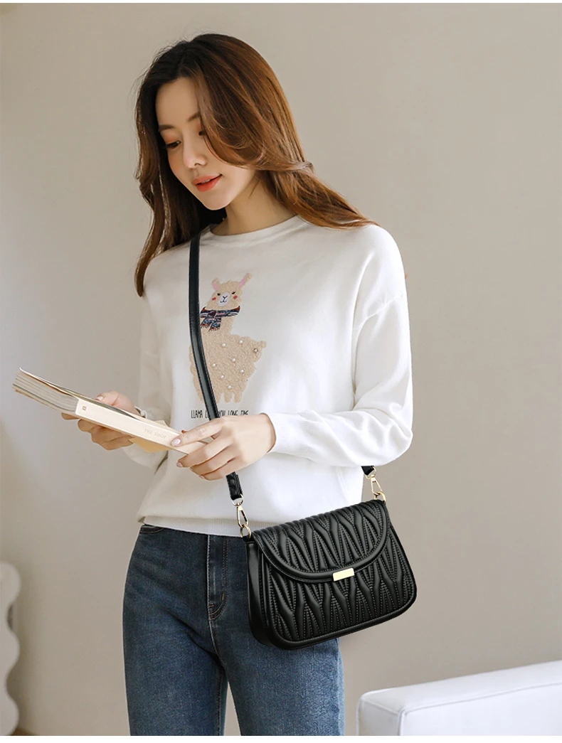 2024 Four Seasons Trend Female Shoulder Bag Women Luxury Designers Crossbody Bag High Quality Leather Lady Small Handbag Purses