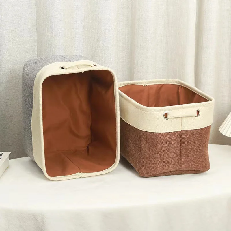 

Foldable Cotton Linen Storage Box Storage Basket Storage Box Toy Storage Box Home Fabric Storage And Organization Box