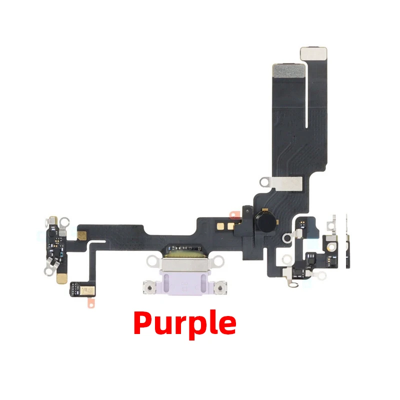 Original For iphone 14 Charging Port Flex Microphone Mini USB Charger Dock Connector Repair Replacement Parts