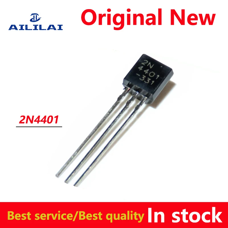 50PCS/lot New original 2N4401 TO-92 2N4401-331 NPN DIP TO-92 package triode regulator