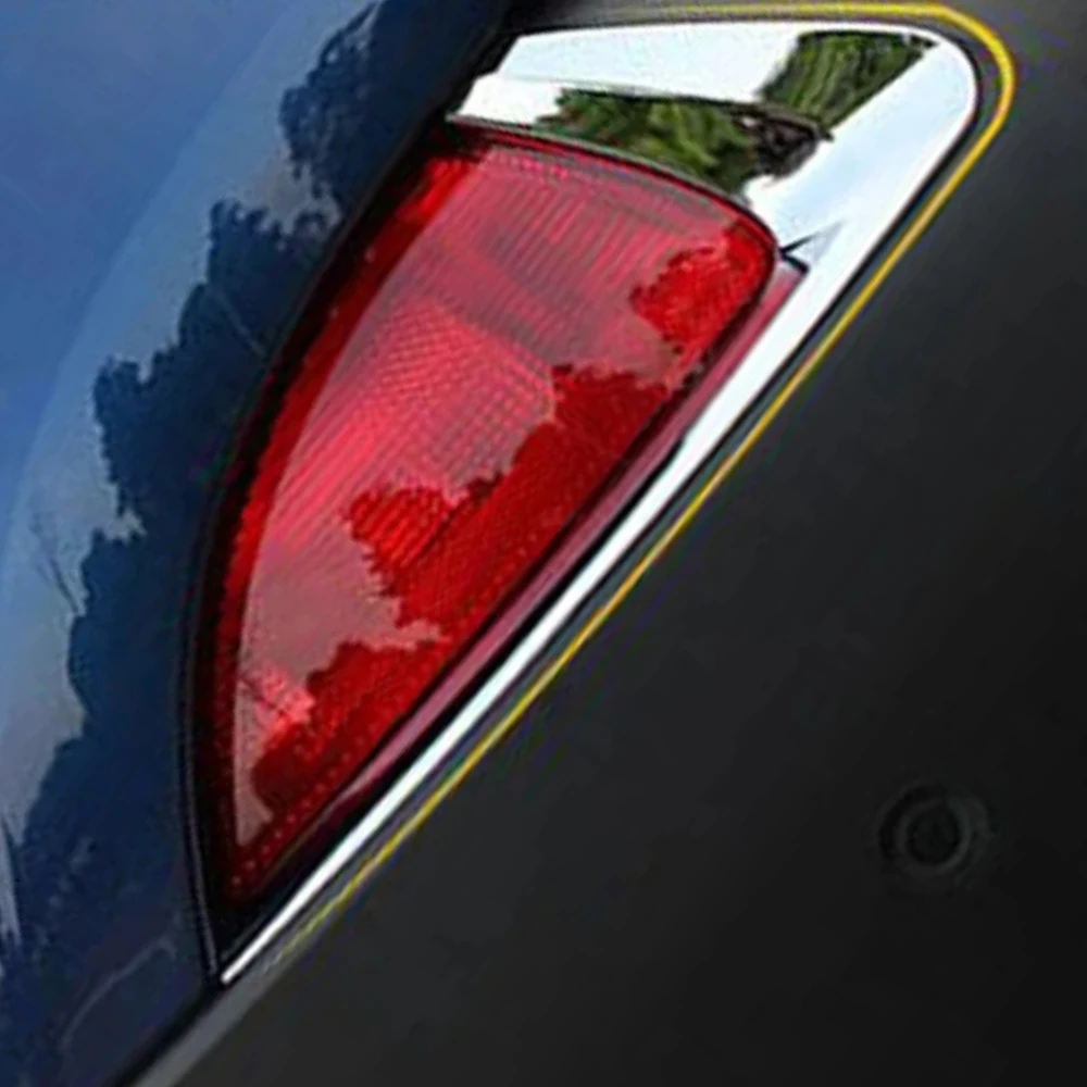 

For Renault Kadjar 2016 2017 2018 Chrome Car Rear Fog Light Lamp Cover Trim Tail Foglight Eyebrow Eyelid Bezel Trims Accessories