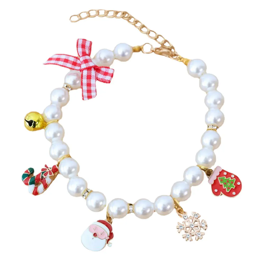 

Pet Collar Cat Collar Durable Adjustable Bell Lightweight Comfortable Festive Christmas Party Kitten Puppy Accessory