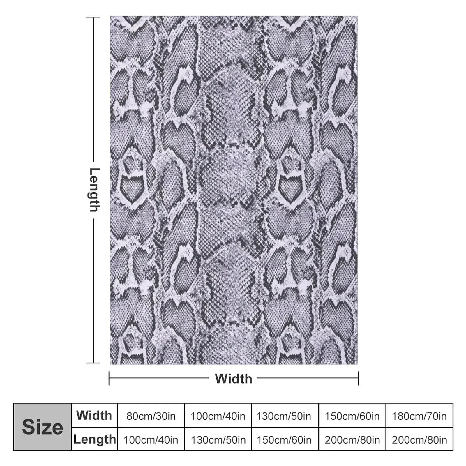 Snakeskin Snake Skin Serpentine Pattern Throw Blanket Plush Blankets For Sofas Bed covers Travel blankets ands Cute Blankets