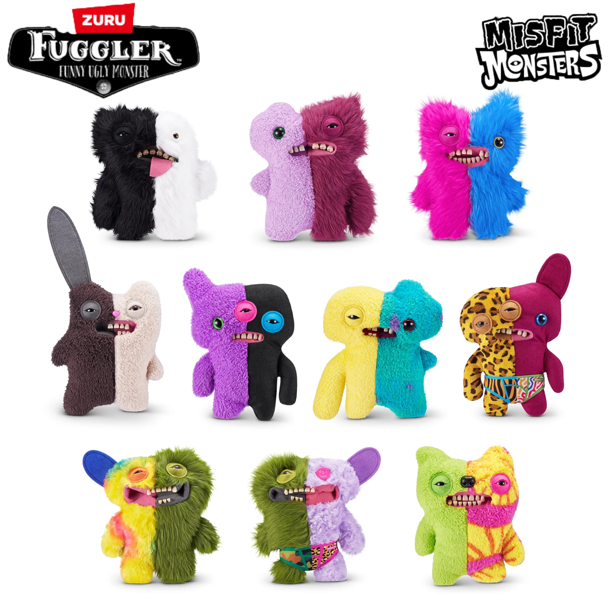 22CM Fuggler Divertenti Denti Brutti Mostri Giocattoli di Peluche Fugglers Multi-colore Mostri Cartoon Strano Peluche Fuggs Bambole Regalo Per Bambini