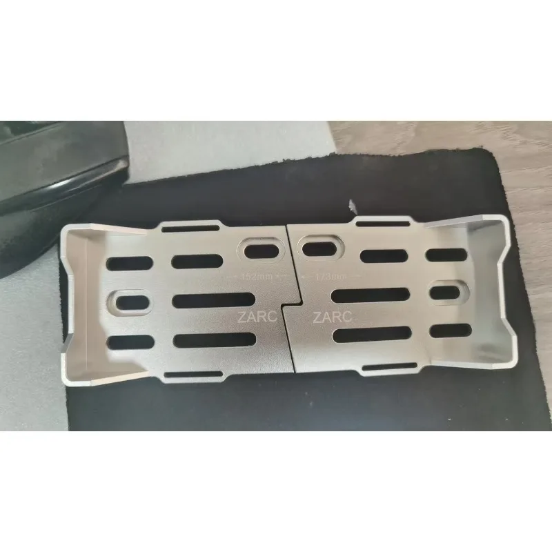 E8010 Aluminum Alloy Adjustable Extended Battery Box Compartment| Lightweight Universal Metal Upgrade Part for KM Rally Car